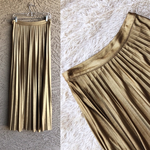 INC International Concepts Dresses & Skirts - INC✨NWT✨ Metallic Pleated Semi-Formal Maxi Skirt